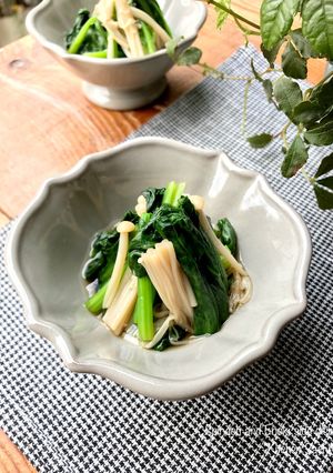 ほうれん草とえのきのだし浸し-レシピのメイン写真