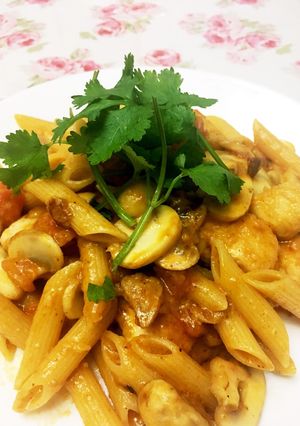 トムヤムクリームパスタ-レシピのメイン写真