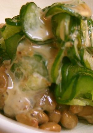*きゅうりと納豆のゴマドレ和え*-レシピのメイン写真