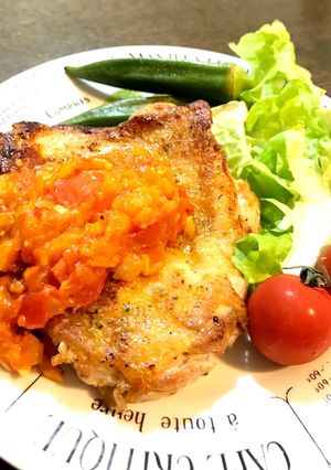 ☆ガーリックチキン トマトソース☆-レシピのメイン写真