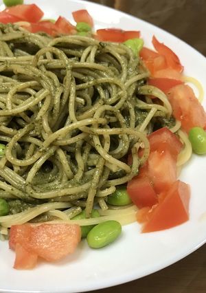 大葉と醤油麹のジェノベーゼ風簡単パスタ-レシピのメイン写真