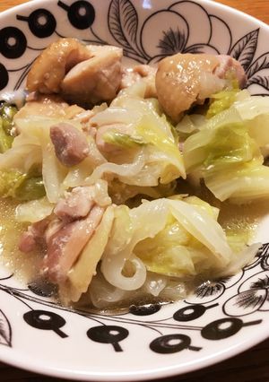 鶏モモ肉とキャベツの塩麹煮込み-レシピのメイン写真