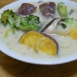 さつま芋とブロッコリーのクリーム煮