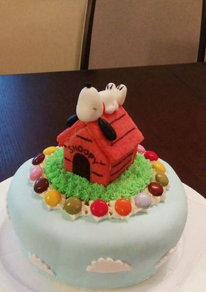 スヌーピーのケーキ-レシピのメイン写真