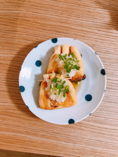 さっぱり♡納豆と卵の巾着焼き-レシピのメイン写真