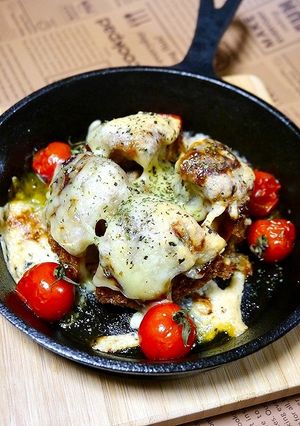 簡単！メンチカツ☆焼きチーズ-レシピのメイン写真