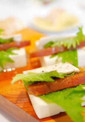 豆腐のカラスミサンド-レシピのメイン写真