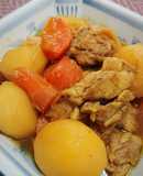炊飯器にお任せ♪簡単♪カレー味の肉じゃが