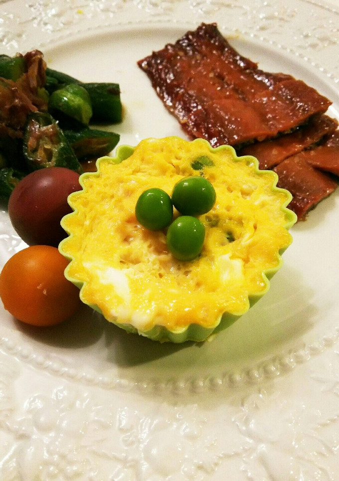 お弁当用 レンジでグリーンピースの卵とじ-レシピのメイン写真
