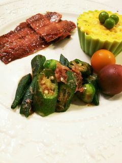 お弁当用 オクラのおかか和え(めんつゆ)-レシピのメイン写真