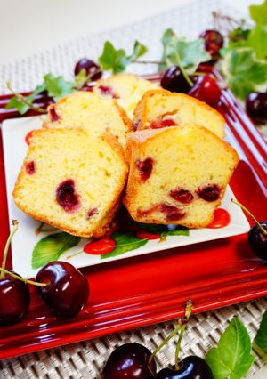 【アメリカンチェリーのパウンドケーキ】-レシピのメイン写真