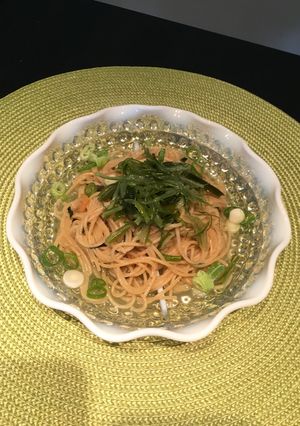 時短！パパッと！お茶漬けパスタ！-レシピのメイン写真