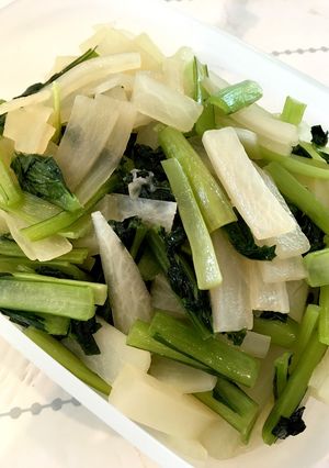 大根と小松菜の炒め物-レシピのメイン写真