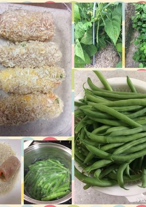 インゲン豆のササミ巻きフライ-レシピのメイン写真