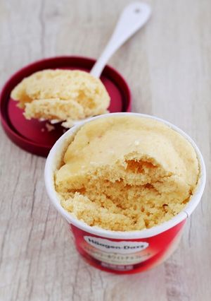 ハーゲンダッツでレンチン蒸しパン-レシピのメイン写真