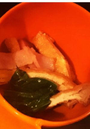 ベーコンと油揚げのゆずぽん炒め♪-レシピのメイン写真