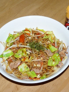 ソース焼きそば にだってラー油! 減塩-レシピのメイン写真