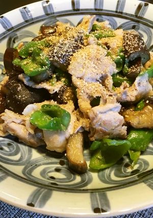 時短で楽々！豚肉と茄子ピーマンの味噌炒め-レシピのメイン写真