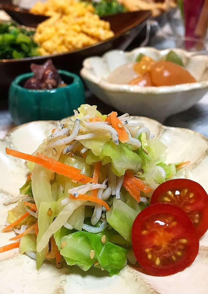 キャベツとしらすの和え物-レシピのメイン写真