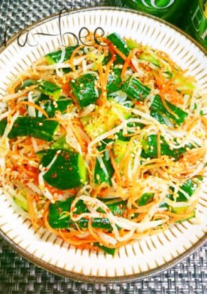 簡単箸休め♪オイキムチ風もやしサラダ-レシピのメイン写真