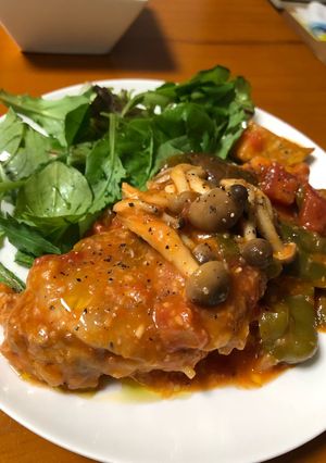 鶏肉のトマト煮込み-レシピのメイン写真