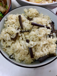 ワラビきくらげご飯-レシピのメイン写真