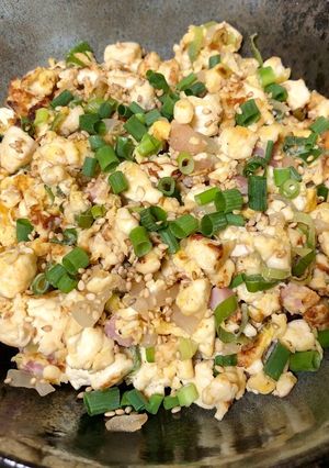 【糖質制限】木綿豆腐のなんちゃって炒飯☆-レシピのメイン写真