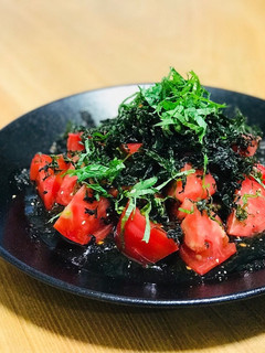 トマトとばら干し焼海苔の中華サラダ-レシピのメイン写真
