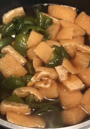 ピーマンと油揚げの煮物-レシピのメイン写真