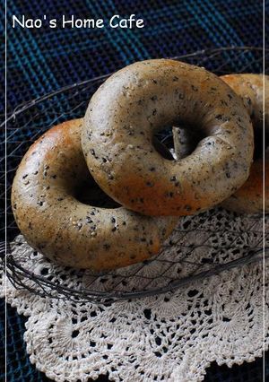 発芽玄米粉セサミベーグル-レシピのメイン写真
