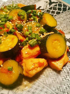 鶏とズッキーニの甘辛炒め-レシピのメイン写真