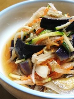 夏野菜で南蛮漬け風和物-レシピのメイン写真