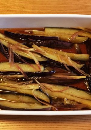 焼きなすの茗荷南蛮-レシピのメイン写真