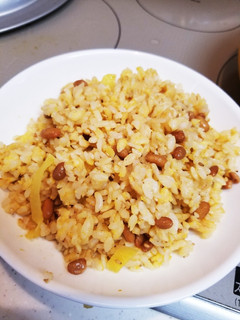 冷ご飯救済!たくあん納豆チャーハン-レシピのメイン写真