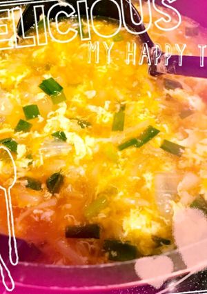 野菜炒めリメイク カルビスープ-レシピのメイン写真