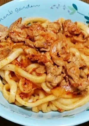 ☆簡単!豚キムチうどん☆-レシピのメイン写真