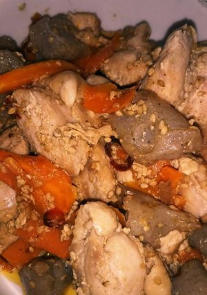 鶏肉とこんにゃくのしょう油炒め-レシピのメイン写真