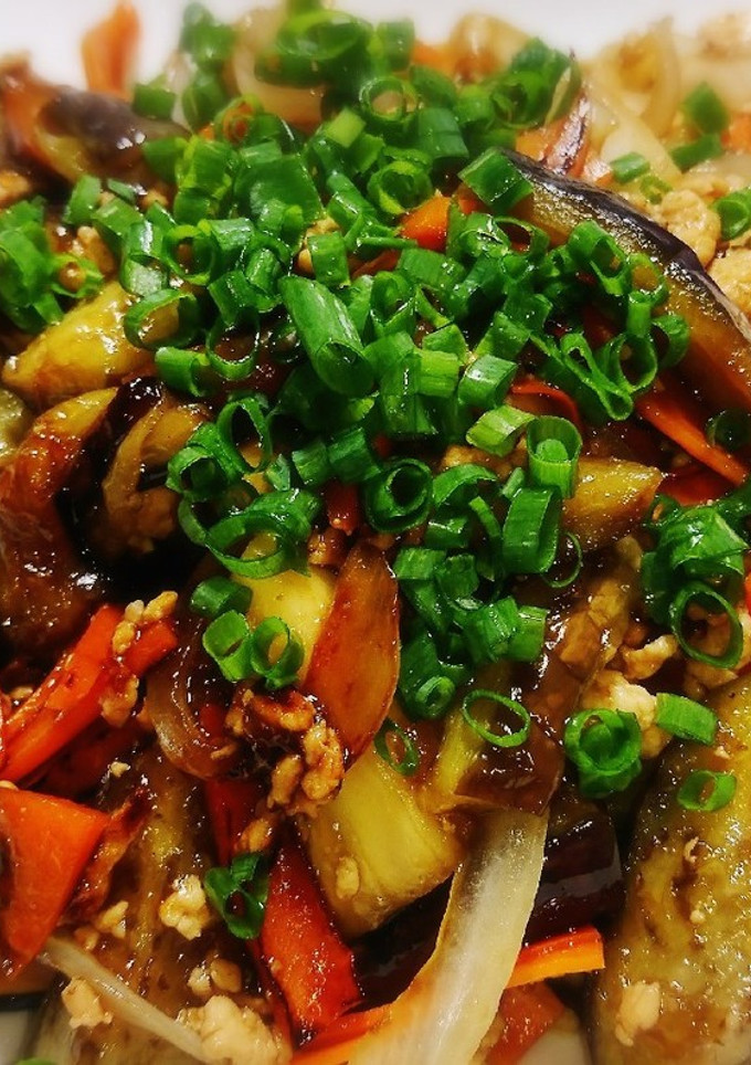 なすの鶏そぼろ炒め-レシピのメイン写真
