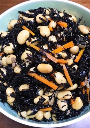 麺つゆで味付け簡単♡大豆とひじきの煮物♡-レシピのメイン写真