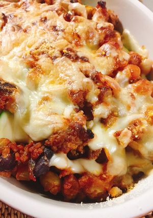 ズッキーニとチリビーンズのオーブン焼き-レシピのメイン写真