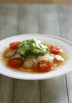 トマト出汁そーめん-レシピのメイン写真