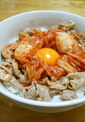 豚マヨキムチ丼-レシピのメイン写真