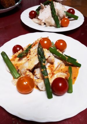 しっとりやわらか鳥むね肉のピリ辛ソース-レシピのメイン写真