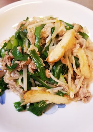 簡単♪美味しい♪豚にらもやし炒め❤-レシピのメイン写真