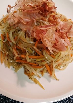 たっぷり生姜焼きうどん-レシピのメイン写真