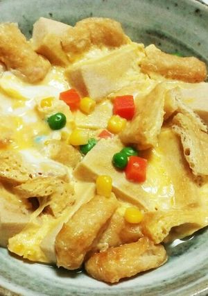 高野豆腐とミックスベジタブルの卵どじ煮-レシピのメイン写真