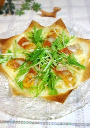 金目鯛和風クリスピーピザ-レシピのメイン写真