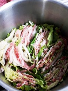 豚肉と白菜のミルフィーユすき焼き-レシピのメイン写真