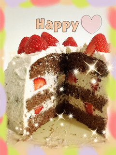 イチゴとチョコのスポンジケーキ-レシピのメイン写真