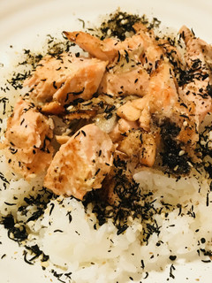 とりわけライス●ふりかけ&鮭切り身の素焼-レシピのメイン写真